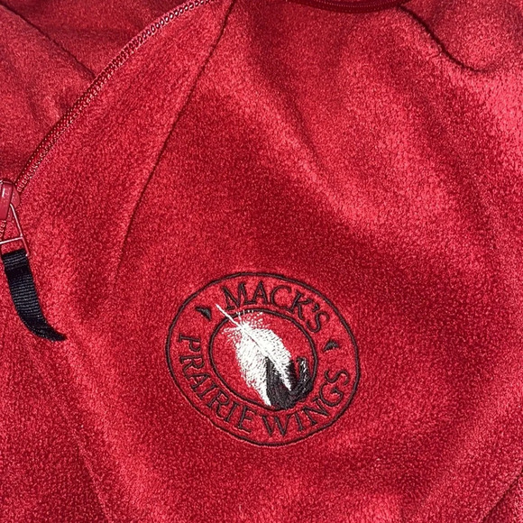 Columbia red fleece size large - Picture 8 of 9
